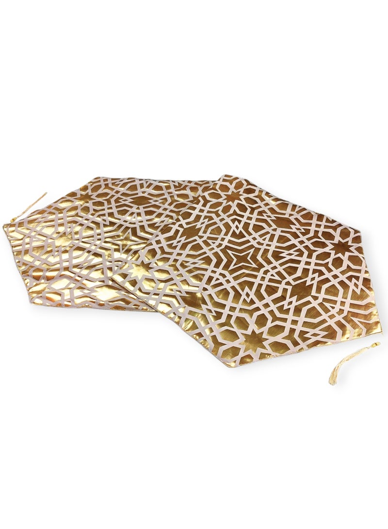 رانر عربي - بيج / ذهبي - Image 1